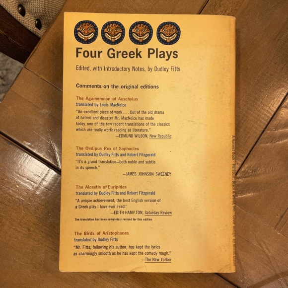 Book: Four Greek Plays Edited by Dudley Fitts - Picture 2 of 3